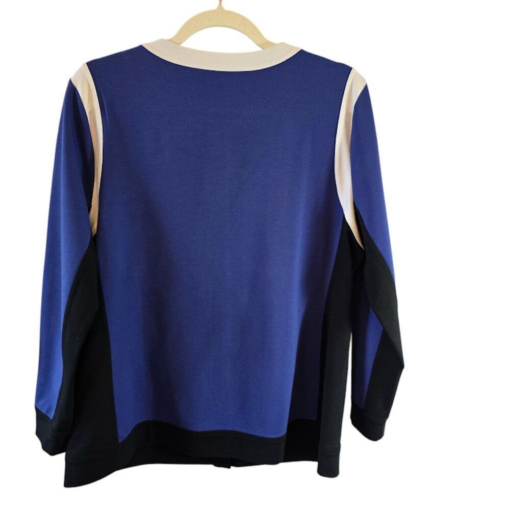 Soft Surroundings Colorblock Snap Button Front Ja… - image 5